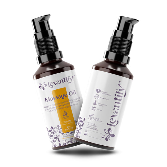 Soothe your body and mind with Levantify’s natural massage oil. Infused with calming essential oils for deep relaxation, hydration, and stress relief.